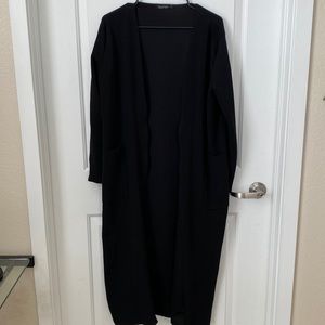 BOOHOO Black Long Cardigan